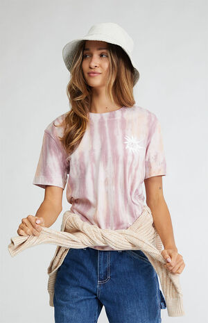 Olive tie dye cropped tee … slll