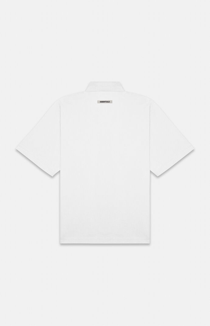 FOG - Fear Of God Essentials White Polo Shirt | PacSun