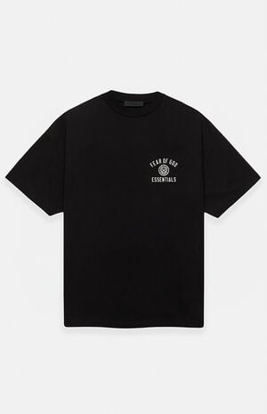 Black University Crew Neck T-Shirt