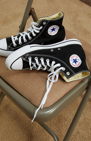 Chuck Taylor Black & White High Top Shoes image number 2