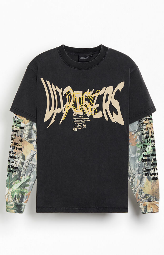 Image: Warped Dream Camo 2fer Long Sleeeve T-Shirt