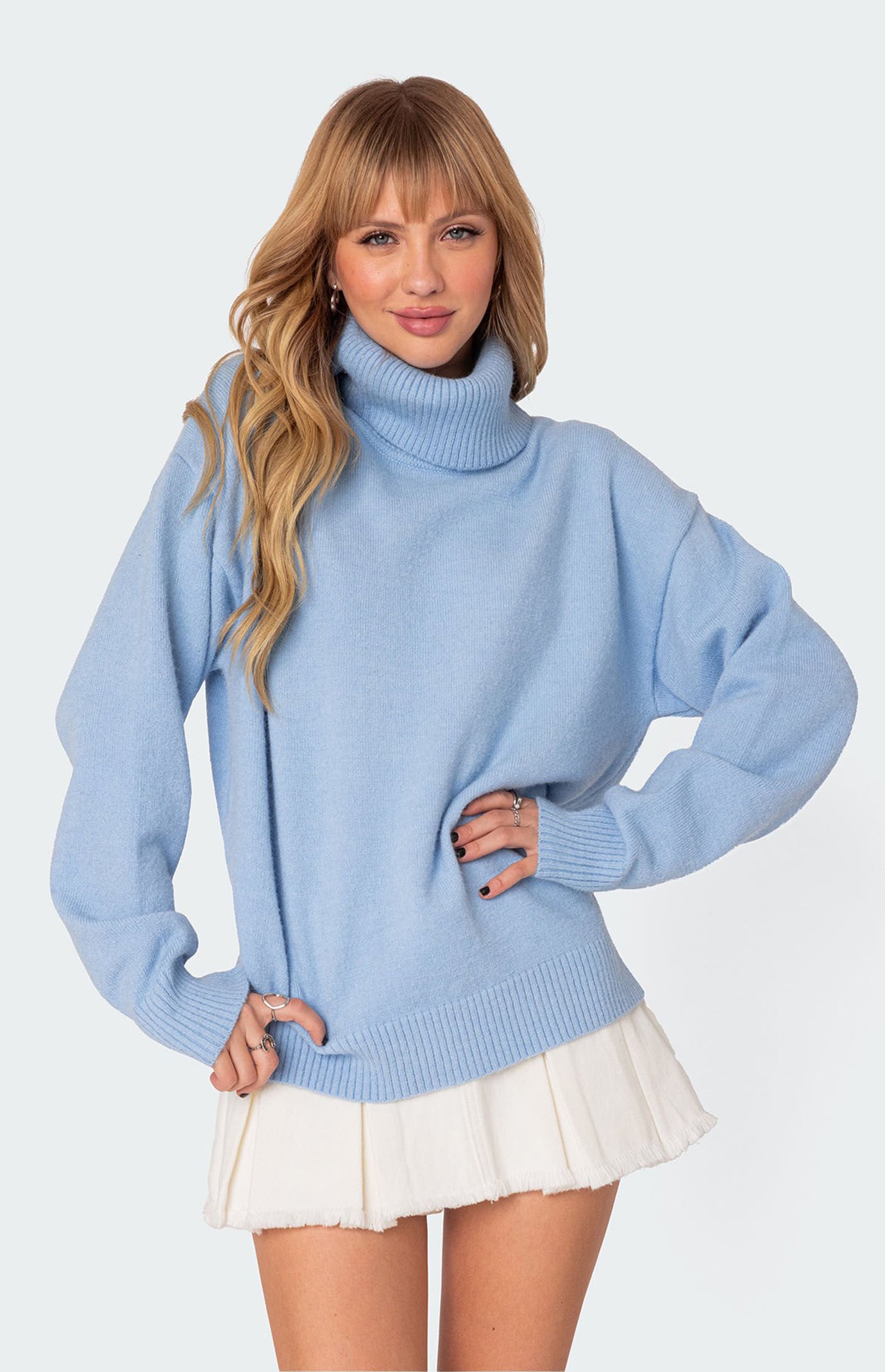 Edikted Isabelle Oversized Turtle Neck Sweater