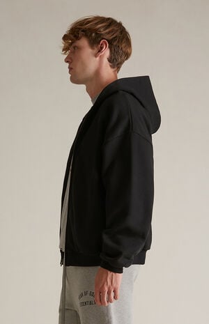 Black Heavy Fleece Full Zip Hoodie image number 3