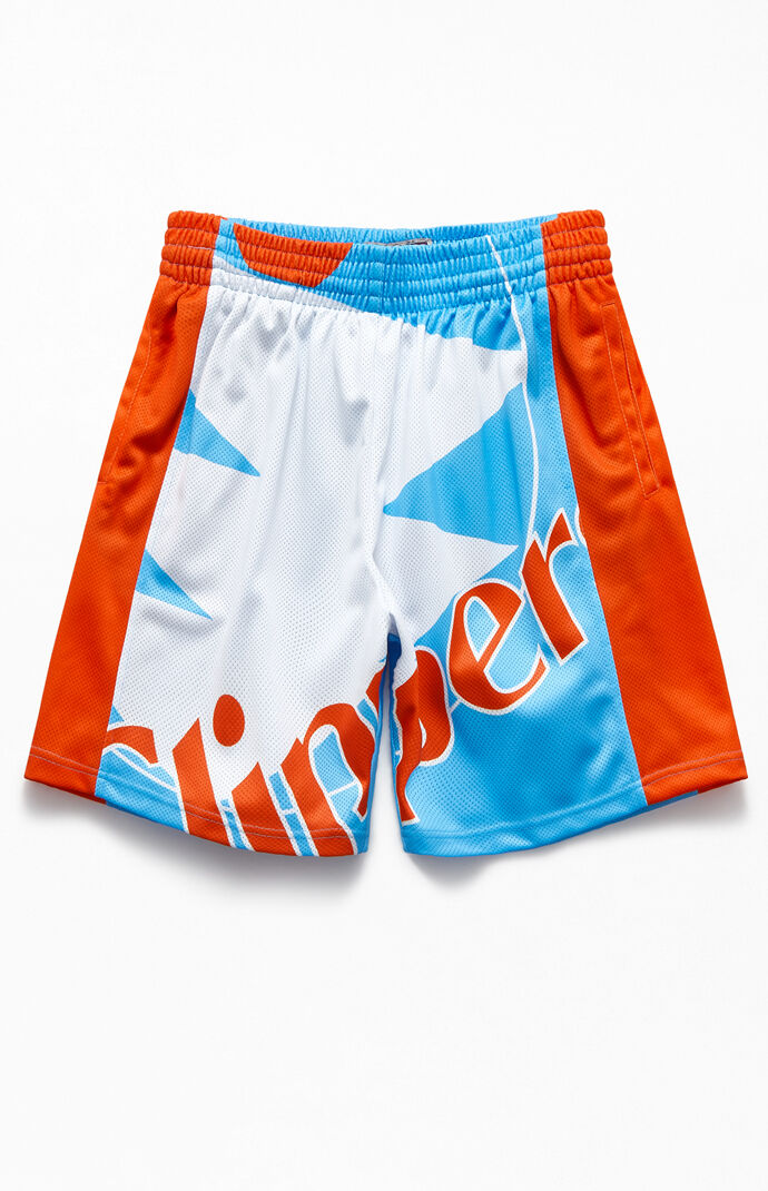 Mitchell Ness Clippers Big Face Basketball Shorts Pacsun