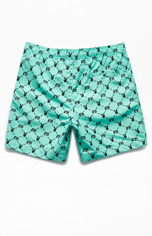 By PacSun Monogram 17" Swim Trunks image number 2