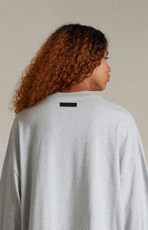 Light Heather Grey Long Sleeve T-Shirt image number 5