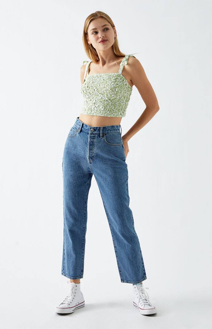 Scrunch Tie Strap Tank Top