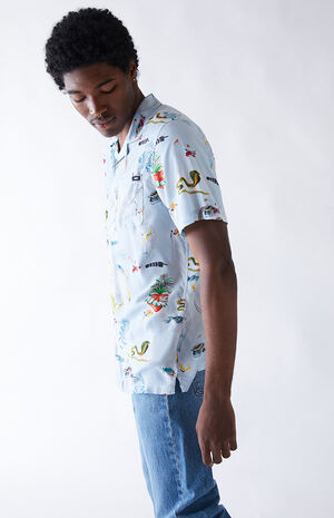 Nathan K Woven Camp Shirt Nathan K Woven Camp Shirt image number null