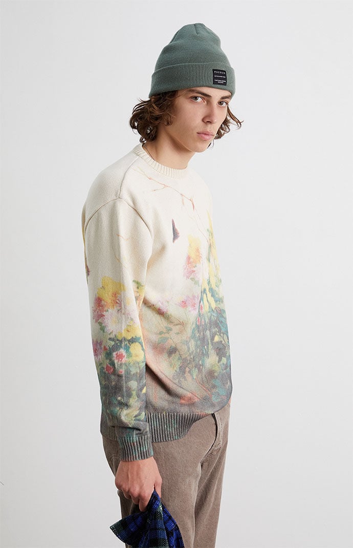 PacSun Painting Crew Neck Sweater PacSun