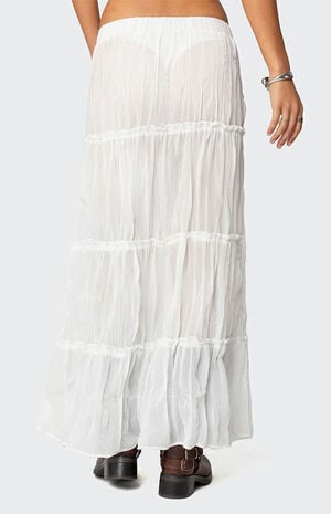Tai Embroidered Tiered Maxi Skirt image number 5