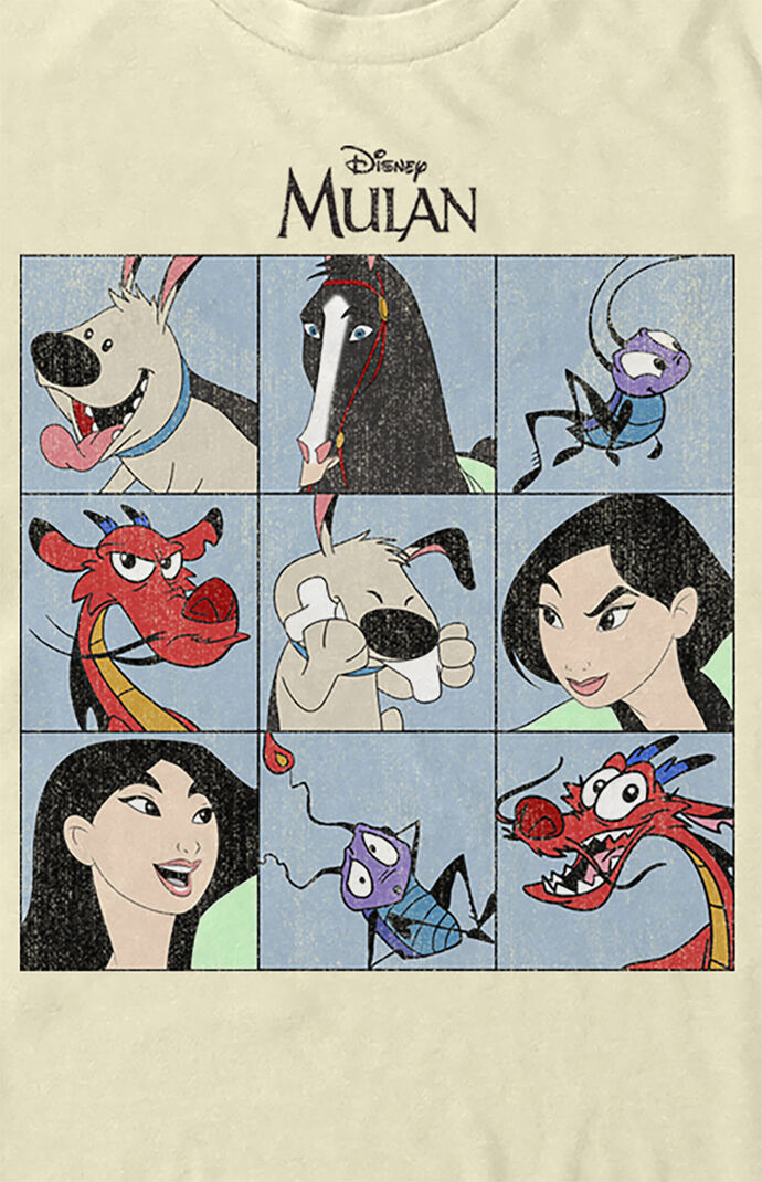 Fave Mulan Characters T Shirt PacSun