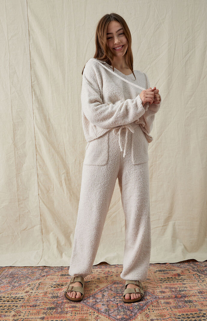 Notched Hooded Sweater