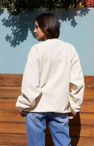 Cream Boston Crew Neck Sweatshirt image number 3