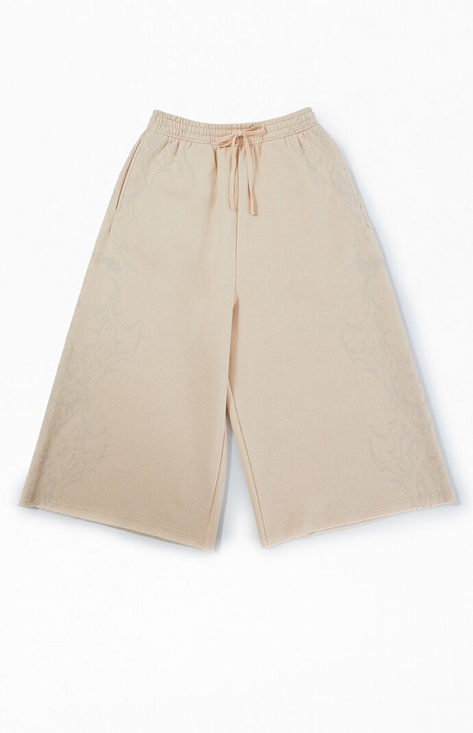 Civil Tan Cropped Baggy SweatpantsÂ 