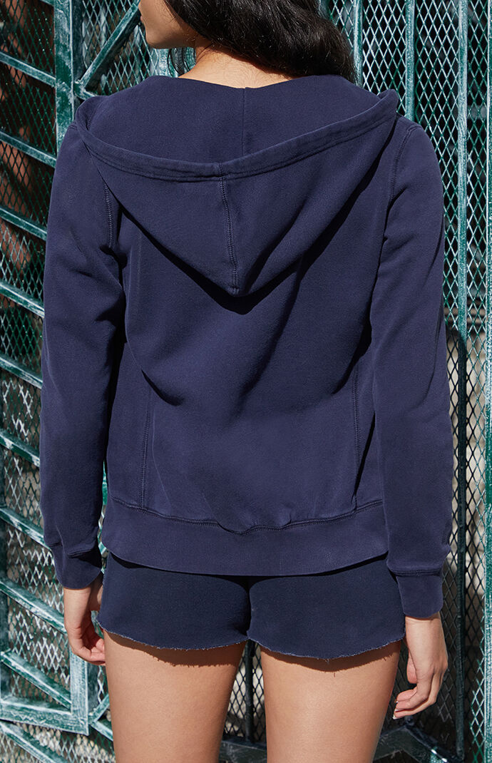 John Galt Dark Blue Zip Up Hoodie | Pacsun