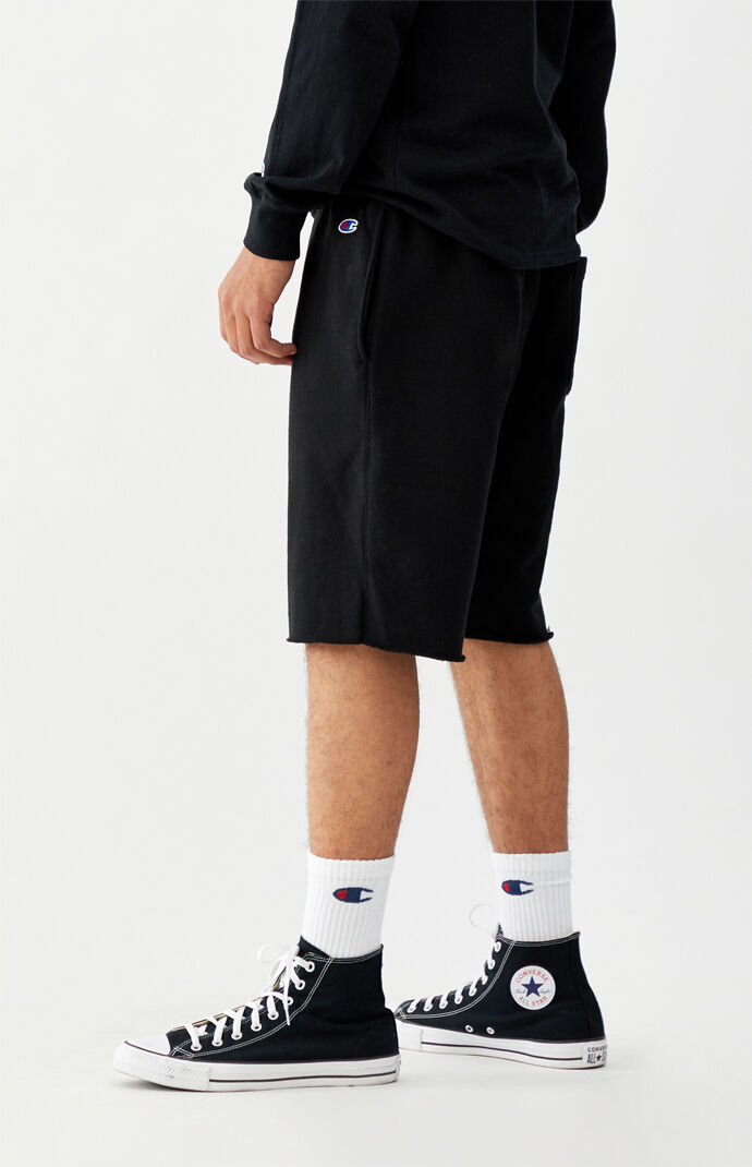 champion reverse weave cutoff sweat shorts