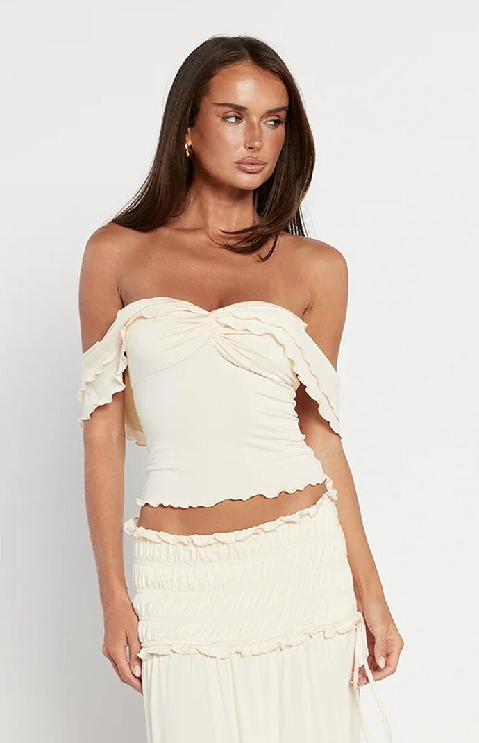Tiger Mist Denali Off The Shoulder Top