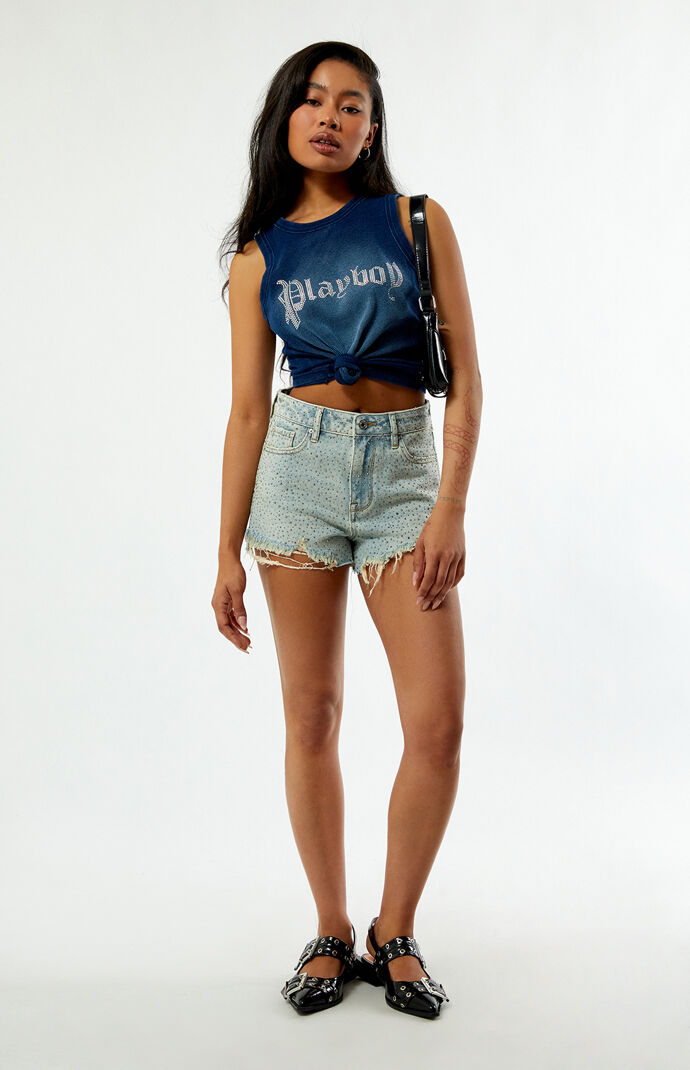 プレイボーイ　エイドリアナ Playboy By PacSun Rhinestone Tank Top | PacSun