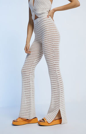 High Waisted Crochet Pants image number 3