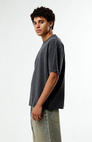 Washed Black Premium Cropped T-Shirt image number 2