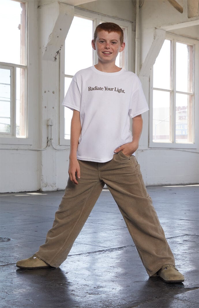 Pacsun Kids Baggy Pants Corduroy Carpenter Brown | Pacsun