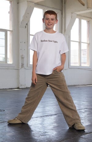 Baggy Pants Corduroy Carpenter Brown image number 1