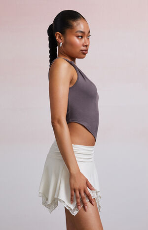 Mandy Knot One Shoulder Tank Top image number 3