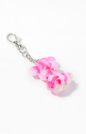 Acrylic Bear Bag Charm Keychain image number 2