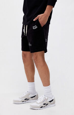 Embroidered Corduroy Volley Shorts image number 4
