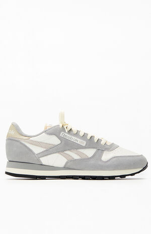 Gray Classic Leather Shoes image number 1