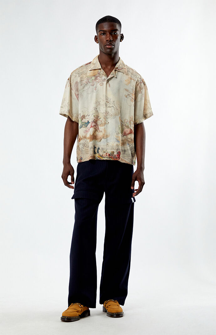 パンツ RANCHER PANTS 03 HIGH TWIST TC GABARDINE T/W GABARDINE SUSPENDER PANTS WITH TRIANGLE GUSSET – THE