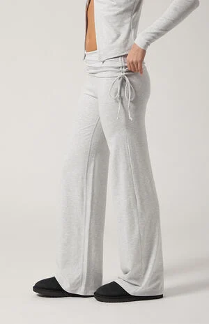 PAC DRIFT Active Shoreline Fold-Over Flare Yoga Pants image number 4