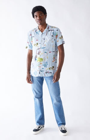 Nathan K Woven Camp Shirt Nathan K Woven Camp Shirt image number null