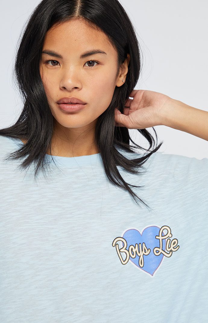 Boys Lie Sky Blue Unbreakable Boyfriend T-Shirt | PacSun