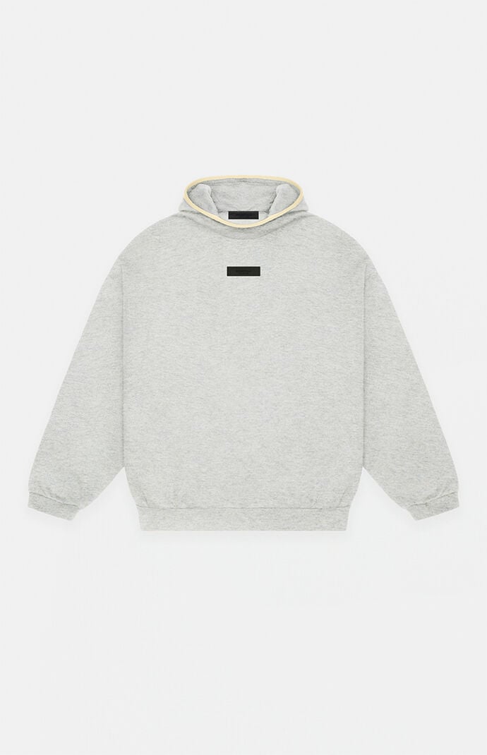 Essentials heather hot sale grey hoodie