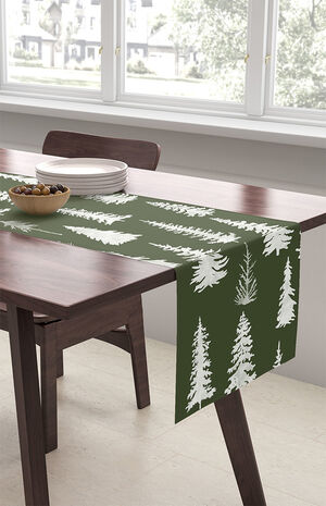 Green Trees Table Runner image number 1