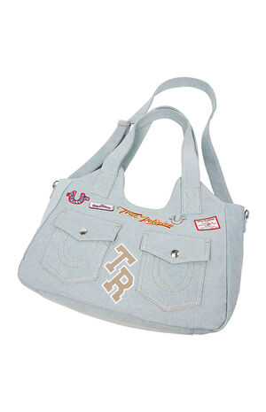 Agusto Multi Patch Soft Tote Bag image number 7