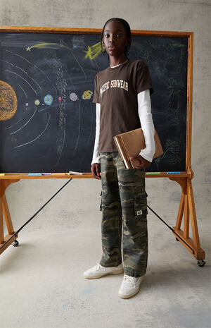 Camouflage Baggy Cargo Jeans image number 1