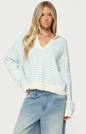 Copenhagen Oversized Striped Sweater image number 1