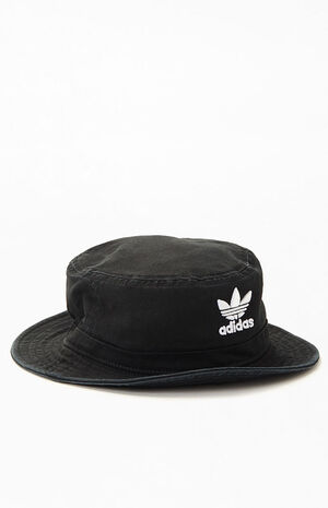 Kids Black Originals Washed Bucket Hat image number 1