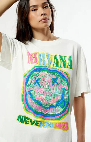 Nirvana Smiley Face T-Shirt image number 2