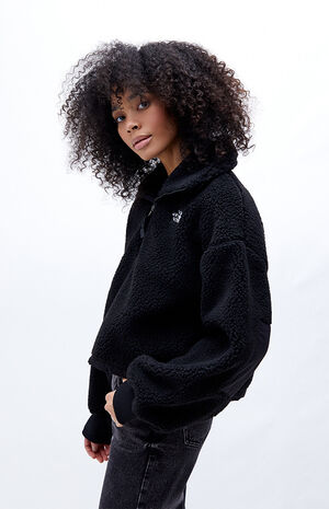 The North Face Eco Platte Sherpa Half Zip Sweatshirt Pacsun
