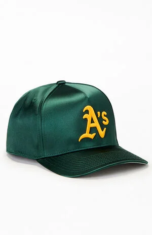 A's City Lights Satin Snapback Hat image number 1