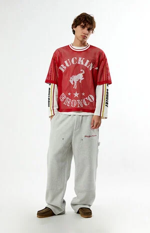 Knee Paneled Baggy Carpenter Sweatpants image number 1