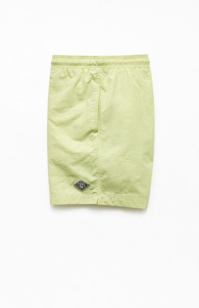 Solid Color 17" Swim Trunks