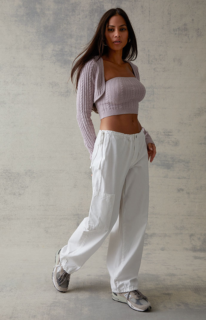 Pacsun white sale cargo pants