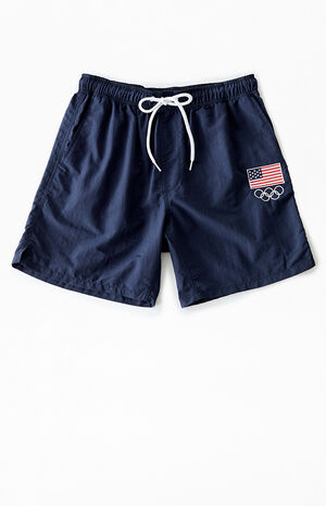 Team USA Rings Nylon Shorts Team USA Rings Nylon Shorts image number null