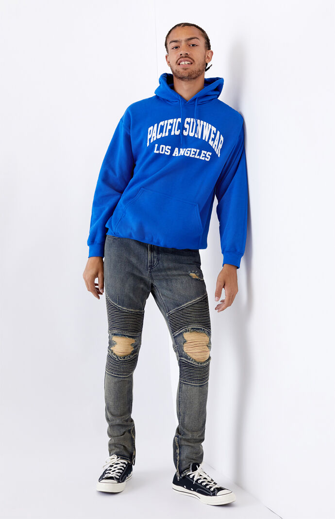 Dark Moto Stacked Skinny Jeans