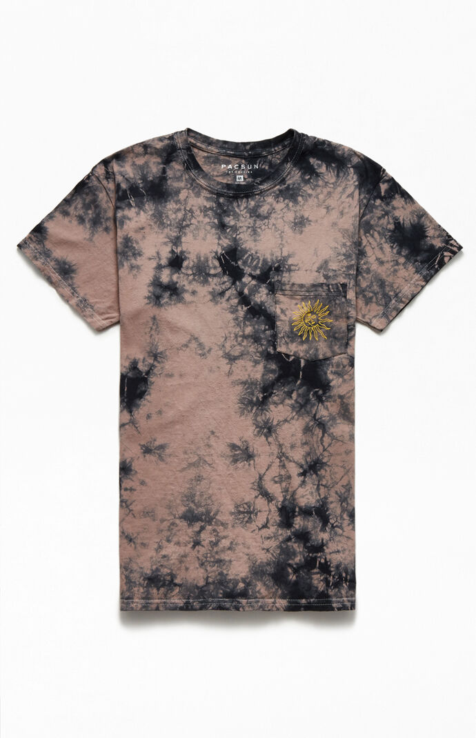 Tie-Dyed Sun Moon Pocket T-Shirt
