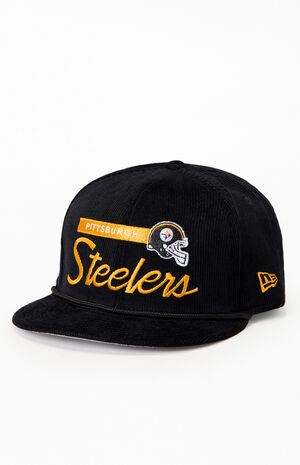 Pittsburgh Steelers 9FIFTY Corduroy Rope Trim Snapback Hat image number 4